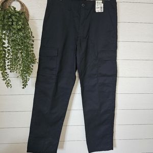 New Horace Men's Navy Blue Cargo Work Pants Medium 33L NWT
